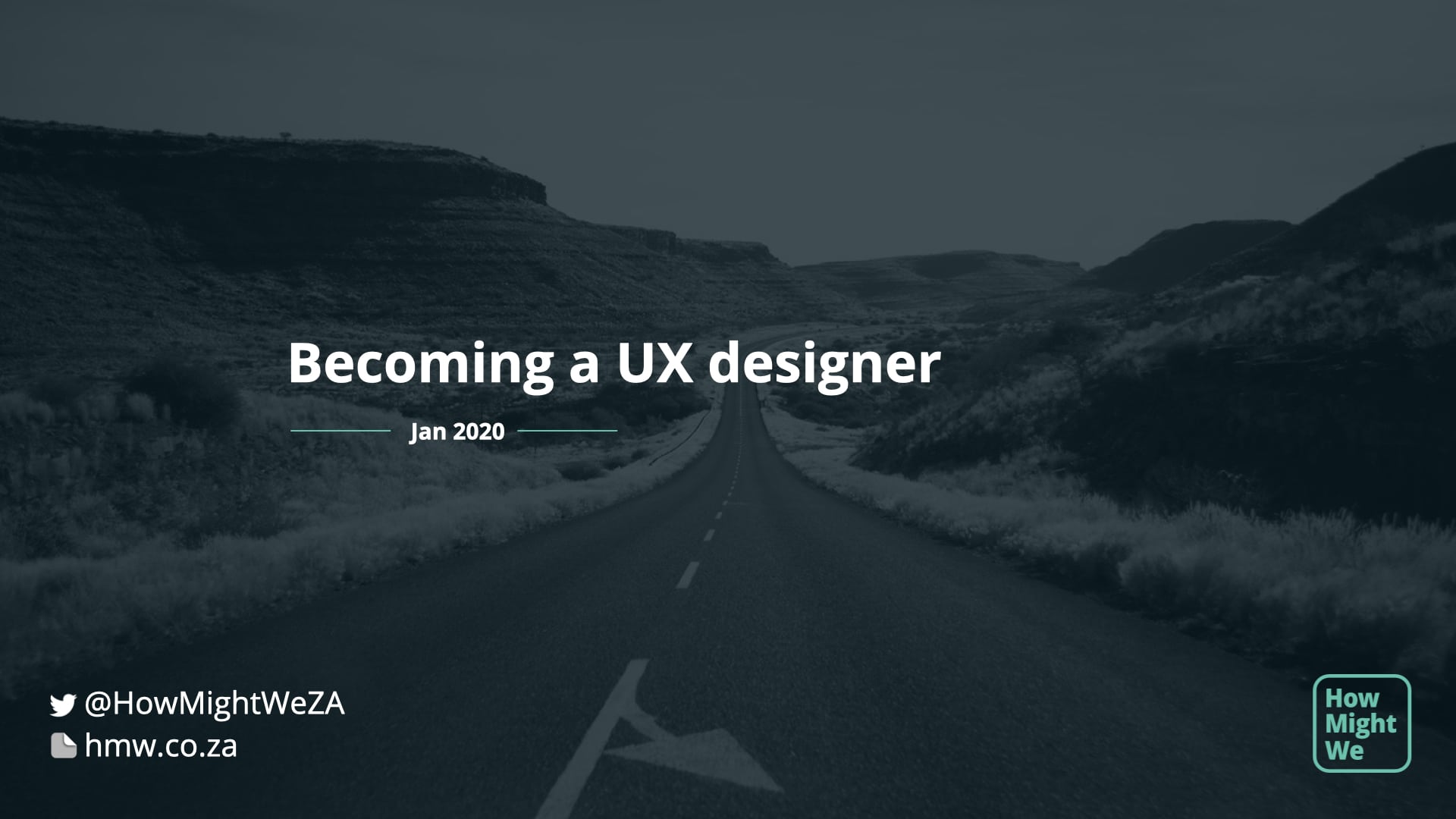 Becoming a UX desginer - WeWork 2020 2.001 | How Might We Becoming a UX designer presentation - Slide 1
